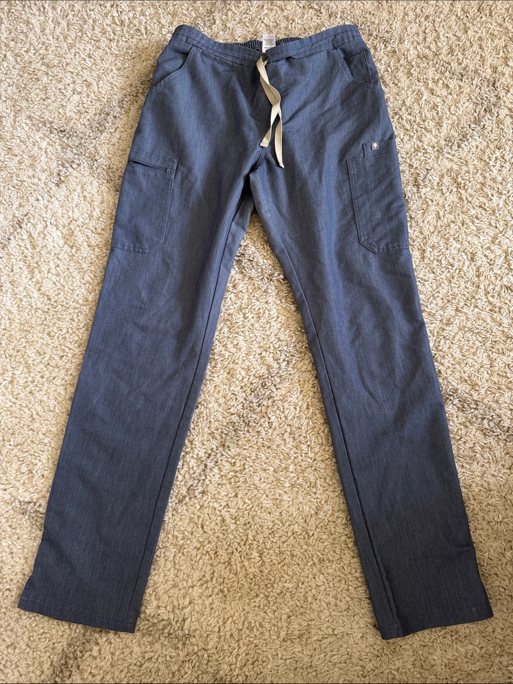 Figs Women’s Yola Drawstring Pants - Heather Denim